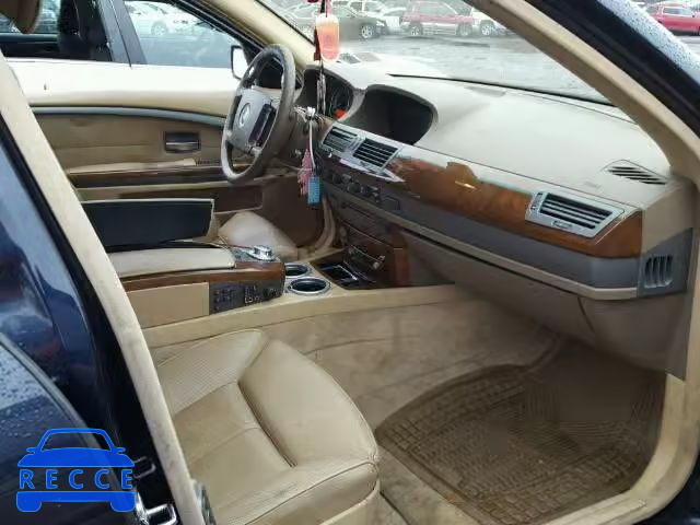 2005 BMW 745LI WBAGN63505DS57117 зображення 4