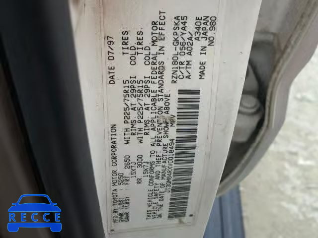 1997 TOYOTA 4RUNNER JT3GM84RXV0018494 image 9