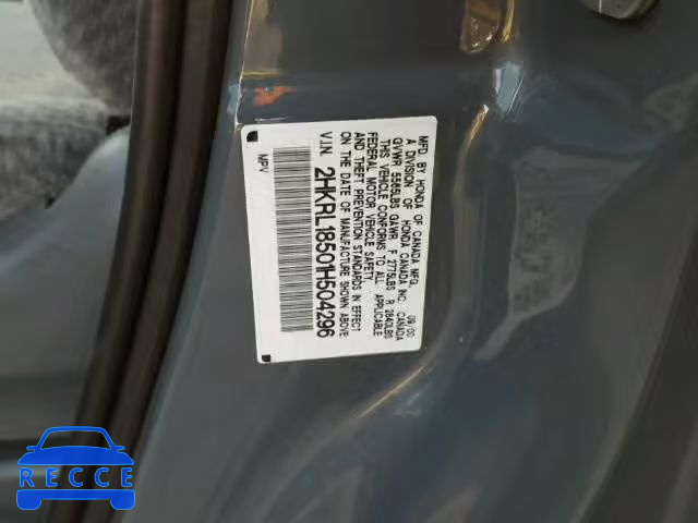 2001 HONDA ODYSSEY LX 2HKRL18501H504296 image 9
