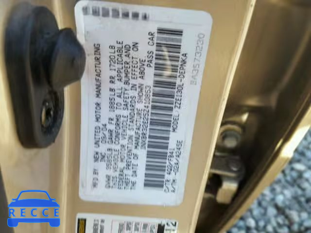 2005 TOYOTA COROLLA 1NXBR32E25Z410853 image 9