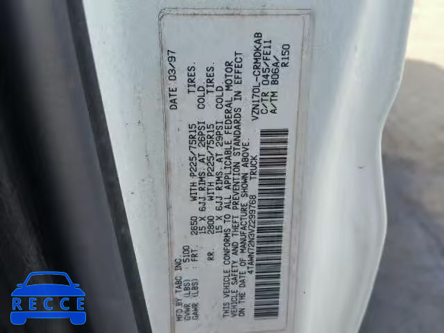 1997 TOYOTA TACOMA XTR 4TAWN72N3VZ299768 image 9