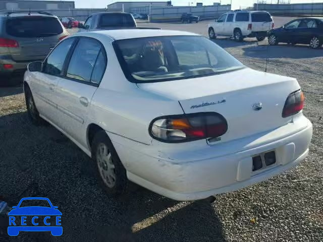1999 CHEVROLET MALIBU LS 1G1NE52J1X6200962 зображення 2
