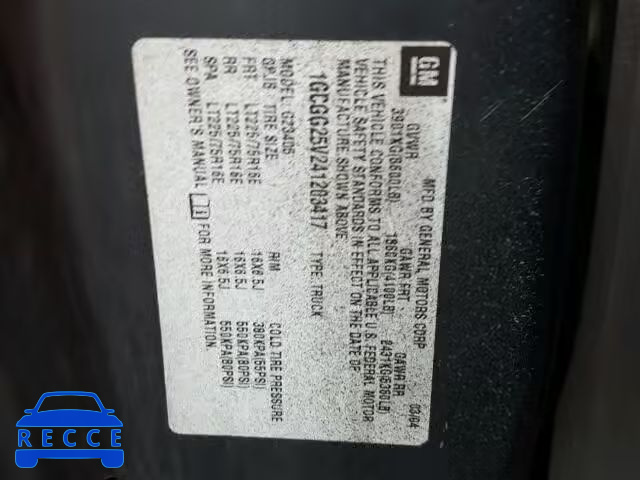 2004 CHEVROLET EXPRESS G2 1GCGG25V241203417 image 9