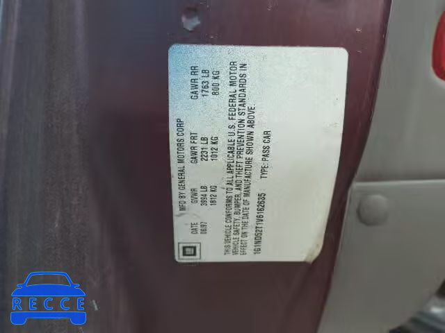 1997 CHEVROLET MALIBU 1G1ND52T1V6162635 image 9