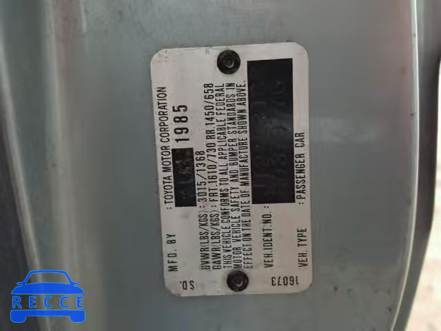 1986 TOYOTA TERCEL JT2AL31G8G0379776 image 9