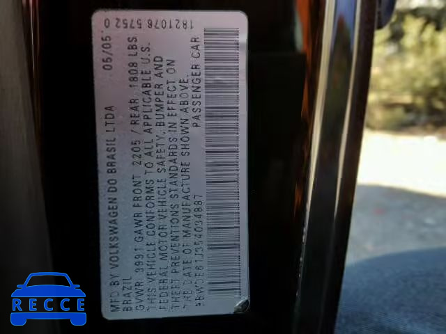 2005 VOLKSWAGEN GTI 9BWDE61J354034887 image 9