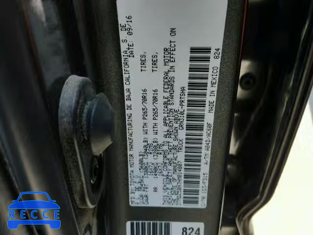 2017 TOYOTA TACOMA DOU 3TMDZ5BN7HM014807 image 9