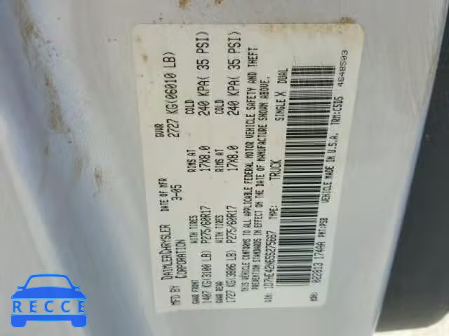 2005 DODGE DAKOTA SLT 1D7HE42N65S275667 image 9