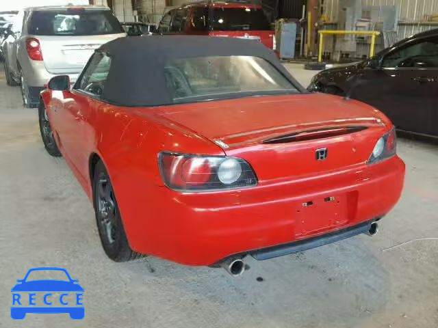 2001 HONDA S2000 JHMAP11481T000298 image 2