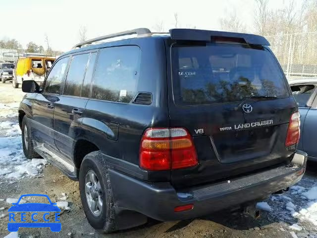 2001 TOYOTA LANDCRUISE JTEHT05J412010415 image 2