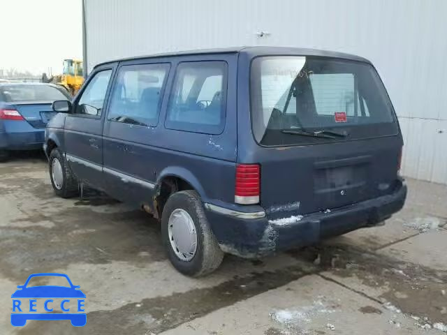 1992 PLYMOUTH VOYAGER 2P4GH2534NR755988 зображення 2