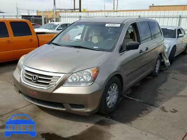 2008 HONDA ODYSSEY LX 5FNRL38208B051307 image 1