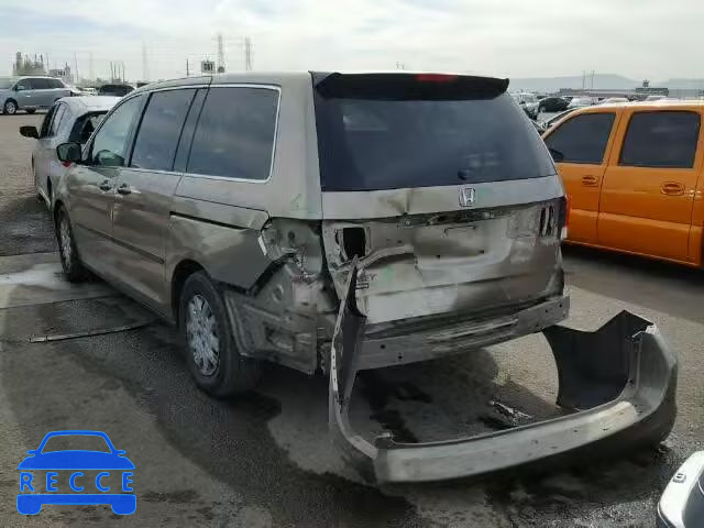 2008 HONDA ODYSSEY LX 5FNRL38208B051307 image 2