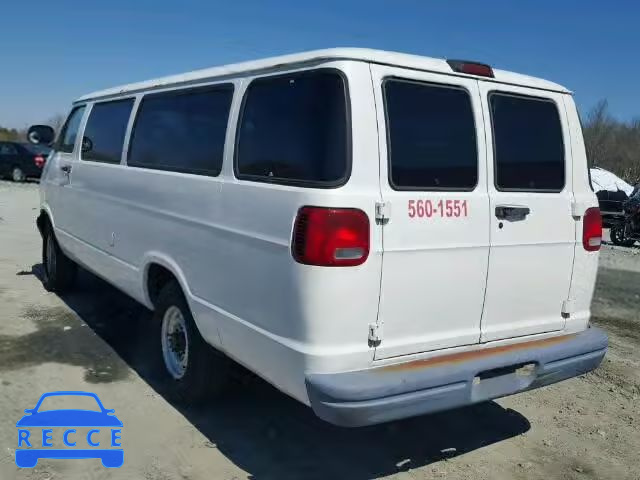 1999 DODGE RAM VAN B3 2B6LB31Z2XK502396 зображення 2