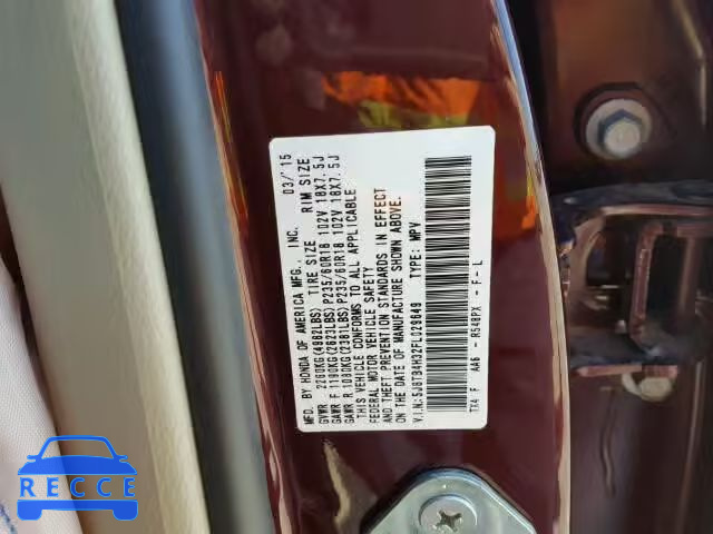 2015 ACURA RDX 5J8TB4H32FL029649 image 9