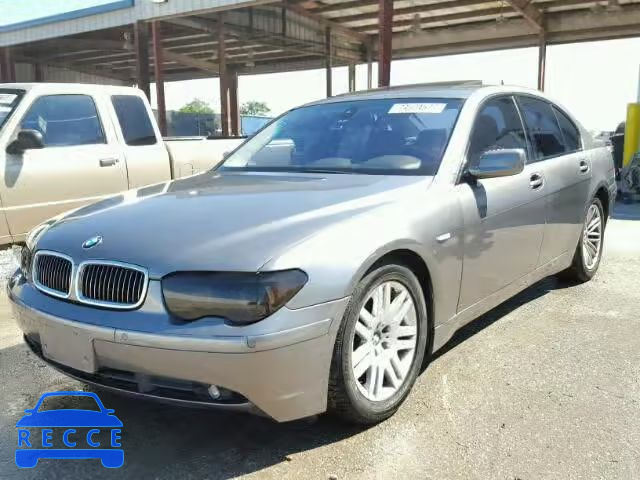 2004 BMW 745I WBAGL63434DP69191 зображення 1