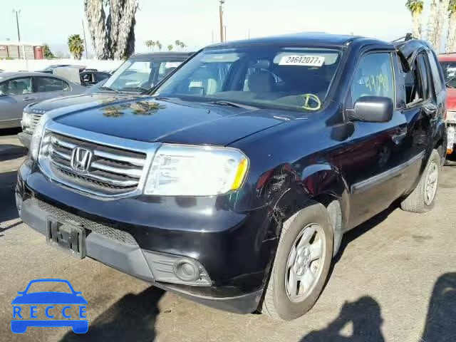 2014 HONDA PILOT LX 5FNYF3H26EB007875 image 1