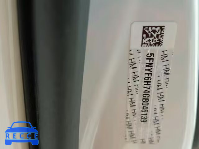 2016 HONDA PILOT EXLN 5FNYF6H74GB046139 image 9