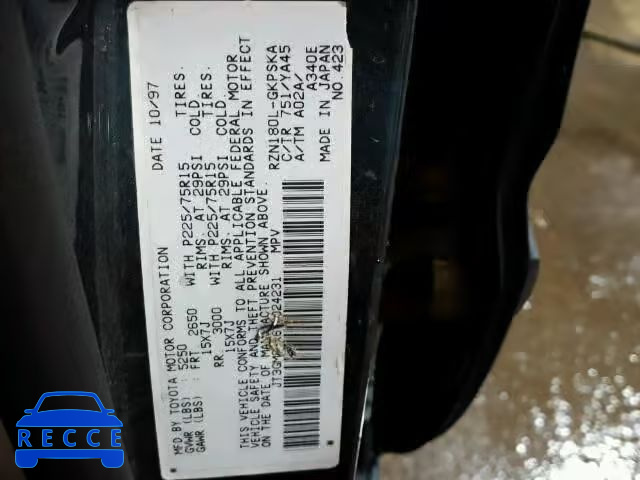 1998 TOYOTA 4RUNNER JT3GM84R6W0024231 image 9