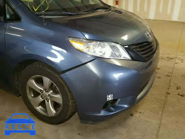 2013 TOYOTA SIENNA 5TDZK3DC3DS377822 image 9