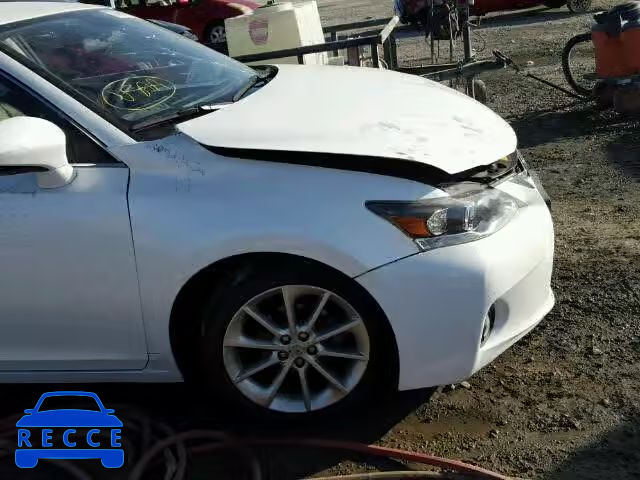 2012 LEXUS CT200H JTHKD5BH2C2099246 image 9