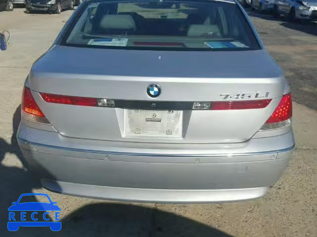 2005 BMW 745LI WBAGN63535DS57743 зображення 8