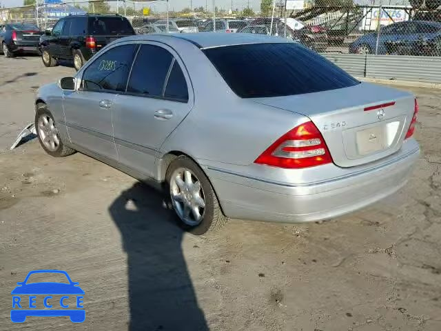 2004 MERCEDES-BENZ C240 WDBRF61J44A638458 зображення 2