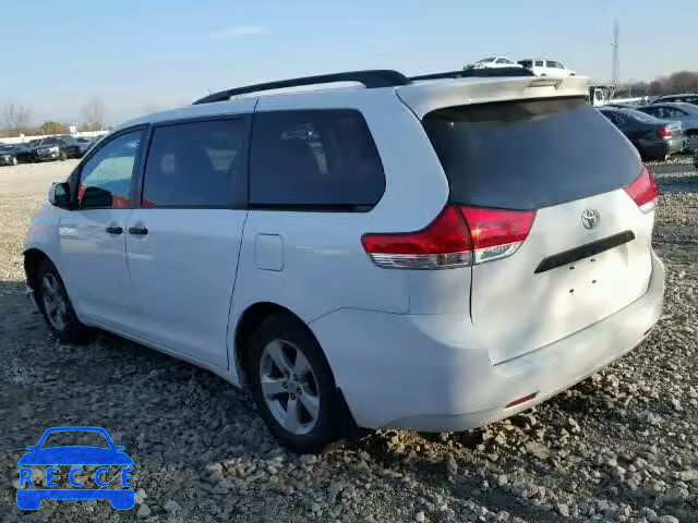 2013 TOYOTA SIENNA 5TDZK3DC4DS292648 image 2