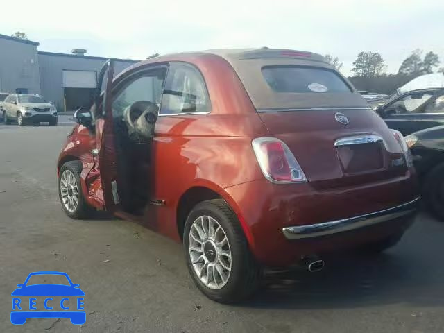 2013 FIAT 500 LOUNGE 3C3CFFER5DT528796 зображення 2