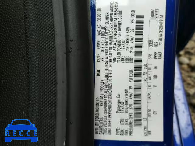 2014 FORD FIESTA ST 3FADP4GX6EM186869 image 9