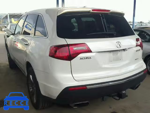 2011 ACURA MDX Advance 2HNYD2H77BH518412 image 2