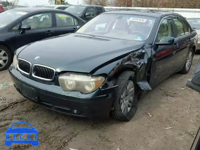 2002 BMW 745I WBAGL63452DP58108 зображення 1