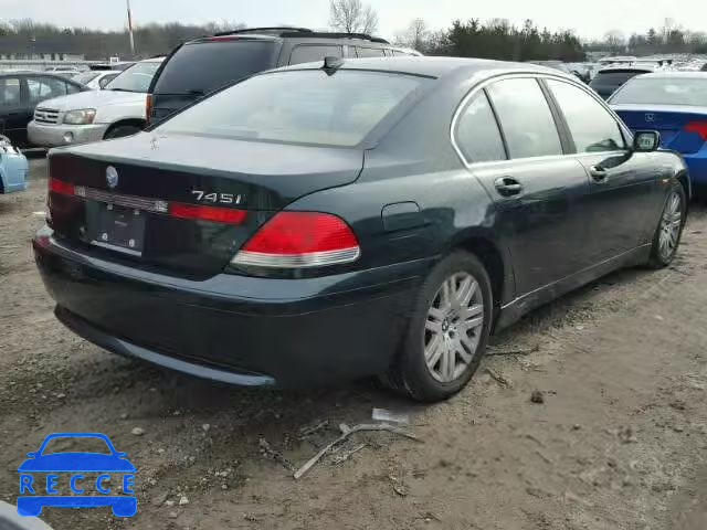 2002 BMW 745I WBAGL63452DP58108 image 3