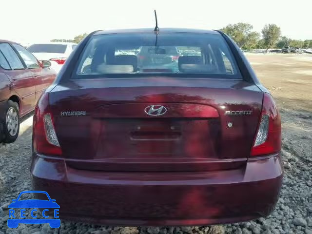 2007 HYUNDAI ACCENT GLS KMHCN46C67U107401 зображення 9