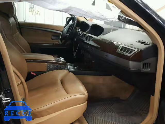 2005 BMW 745LI WBAGN63535DS57533 зображення 4