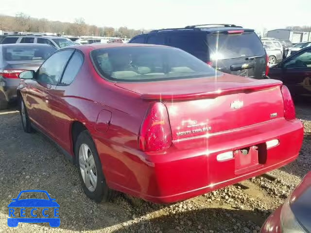 2007 CHEVROLET MONTE CARL 2G1WJ15K779118126 зображення 2