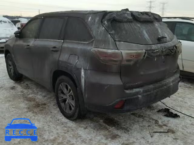 2014 TOYOTA HIGHLANDER 5TDJKRFH7ES056487 image 2