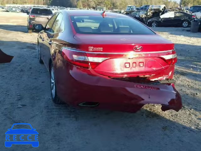 2014 HYUNDAI AZERA KMHFG4JG3EA350941 зображення 2