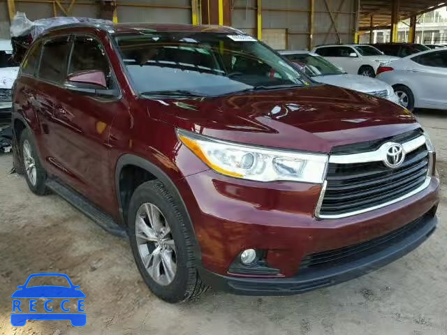 2014 TOYOTA HIGHLANDER 5TDKKRFHXES009605 image 0