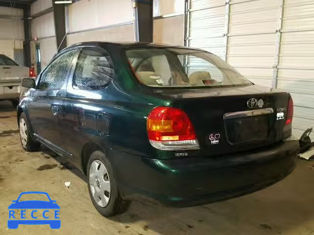 2003 TOYOTA ECHO JTDAT123130262204 image 2