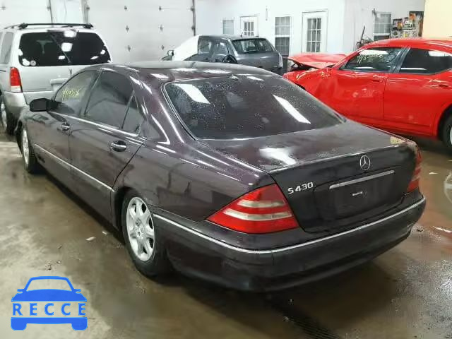 2000 MERCEDES-BENZ S430 WDBNG70J1YA005991 image 2