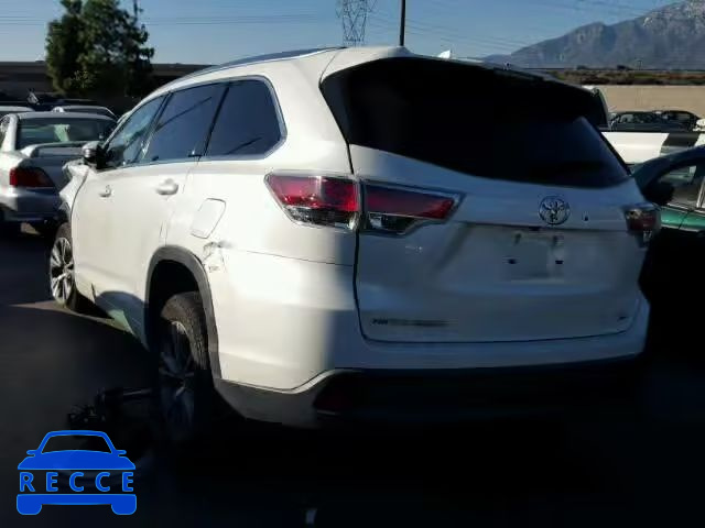 2014 TOYOTA HIGHLANDER 5TDKKRFHXES020281 image 2