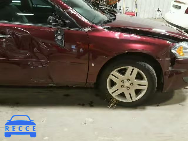 2007 CHEVROLET IMPALA LTZ 2G1WU58R279261086 зображення 9