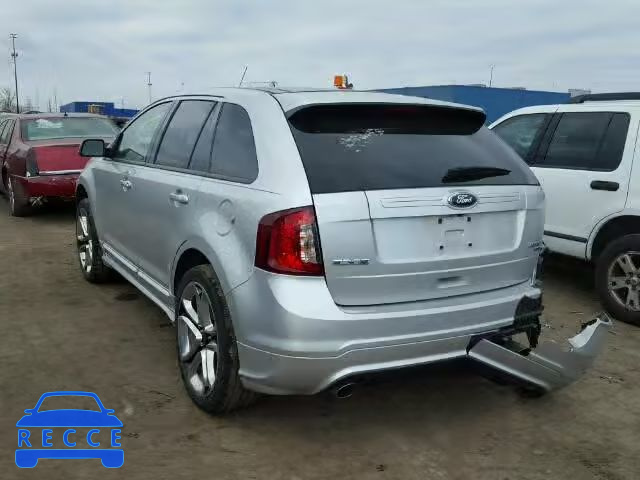 2013 FORD EDGE SPORT 2FMDK4AK2DBE17610 зображення 2