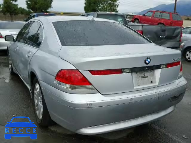 2005 BMW 745I WBAGL63575DP75991 image 2