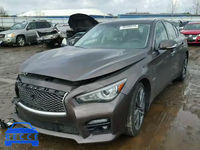 2014 INFINITI Q50 HYBRID JN1AV7AR6EM700720 image 1