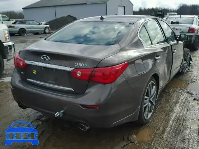 2014 INFINITI Q50 HYBRID JN1AV7AR6EM700720 image 3