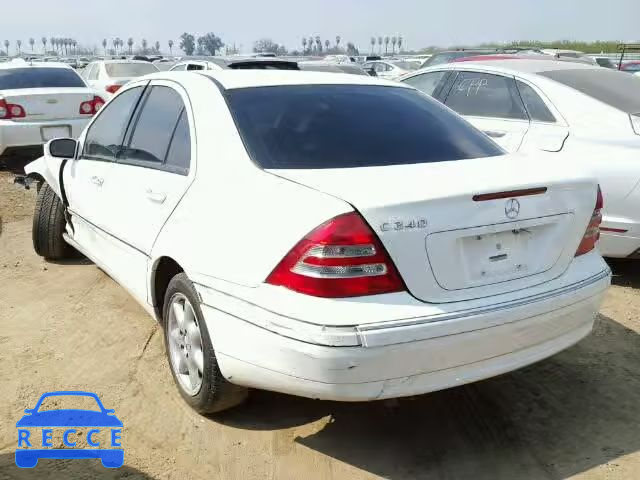 2004 MERCEDES-BENZ C240 WDBRF61J44A560246 зображення 2