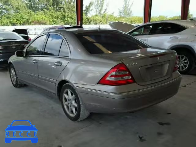 2004 MERCEDES-BENZ C240 WDBRF61J54F550781 зображення 2