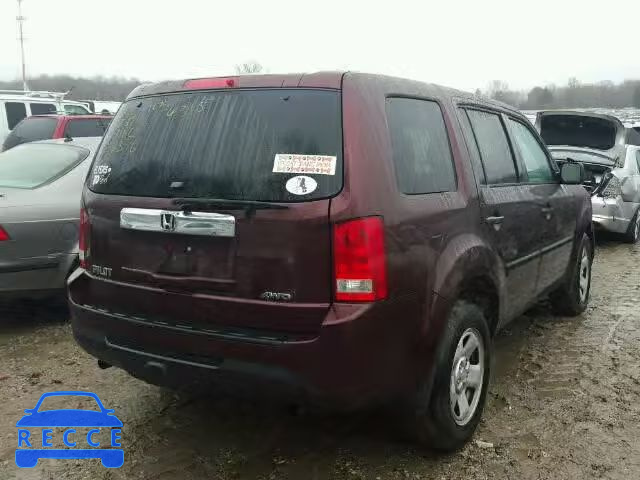 2014 HONDA PILOT LX 5FNYF4H24EB053923 image 3